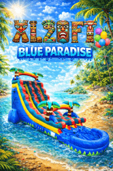 20 ft Dual lane Blue Paradise