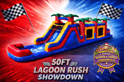 50 FT LAGOON RUSH SHOWDOWN  OBSTACLE COURSE Wet/Dry