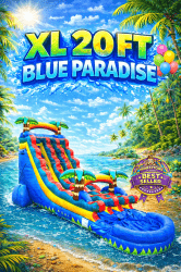 20 ft Dual lane Blue Paradise