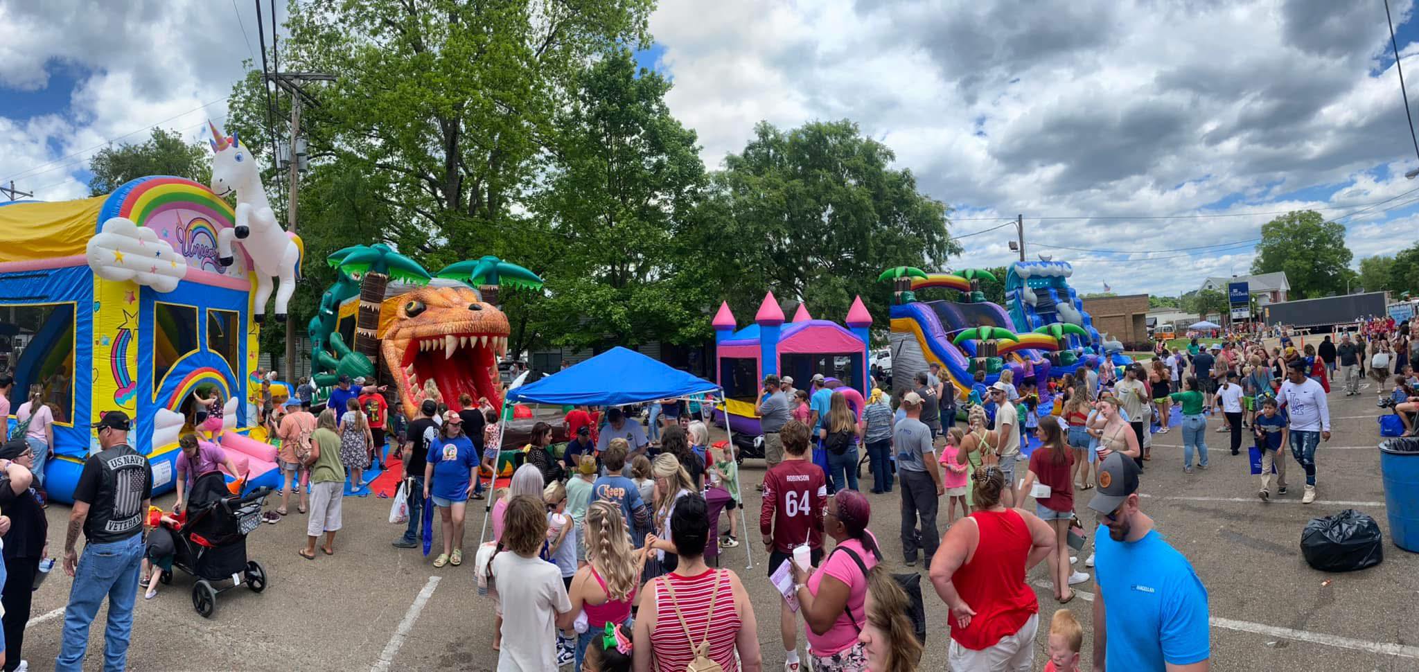 MonkeyTown Inflatables at a large East Tennessee community festival
