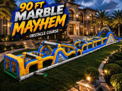 90 ft Marble Mayhem obstacle course rental in Cleveland